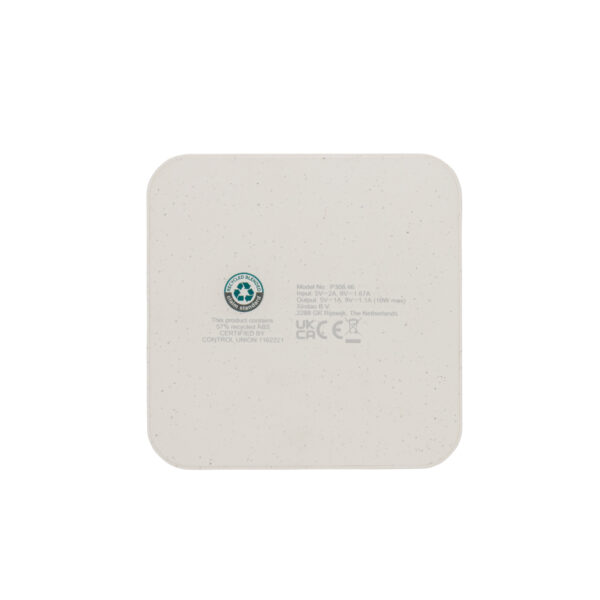 10W Wireless Charger aus RSC recycl. Kunststoff mit Dual-USB – Bild 5