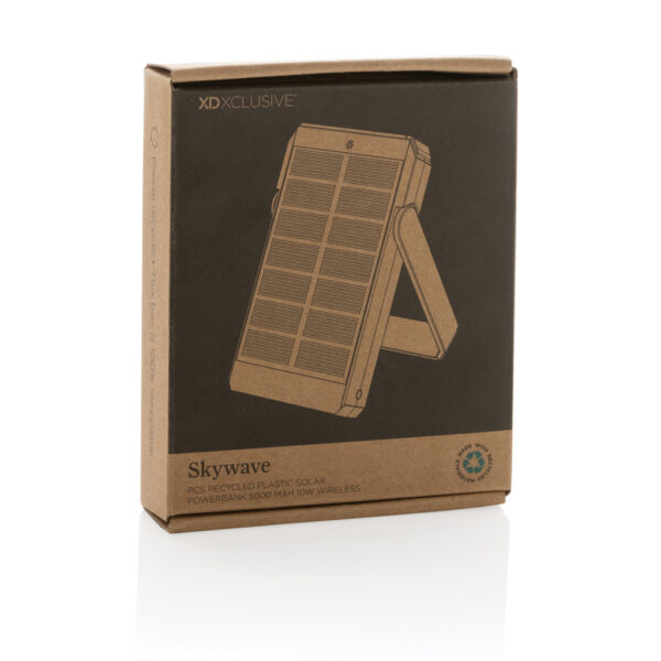 Skywave 5000mah Solar Powerbank, 10W Wireless aus rPlastik – Bild 16