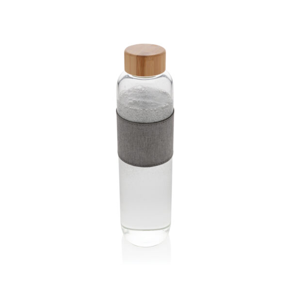 Impact Borosilikat-Glasflasche mit Bambusdeckel – Bild 2