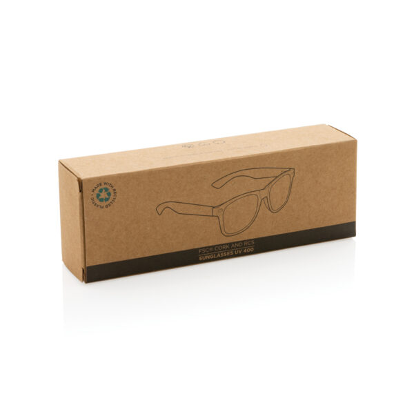 Sonnenbrille aus GRS recyceltem PC-Kunststoff mit Kork – Bild 8