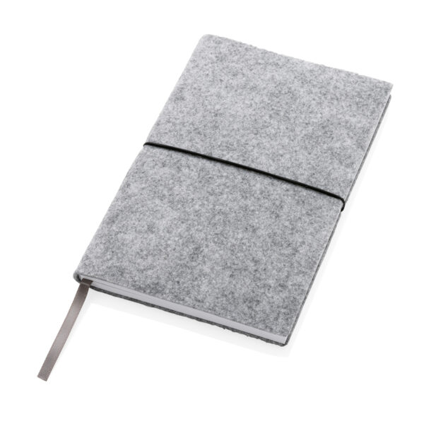 A5-Softcover-Notizbuch aus GRS zertifiert recyceltem Filz – Bild 3