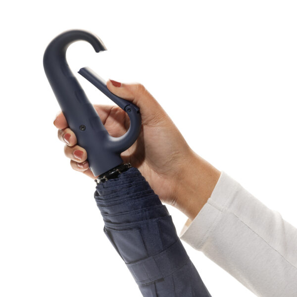 Yara 21“ AWARE™ rPET Regenschirm mit Karabiner – Bild 5